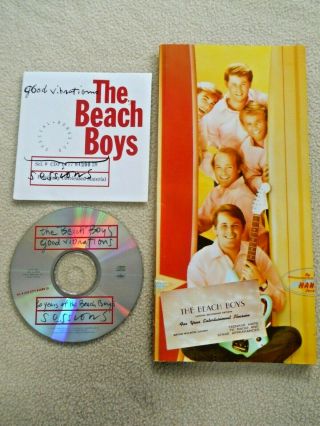 Vintage 1993 The Beach Boys Good Vibrations Cd In Demo Stage & Book