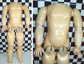 16 " Antique German 6 - Ball Jointed Body For Bisque Socket Head Makes 20.  5 " Doll