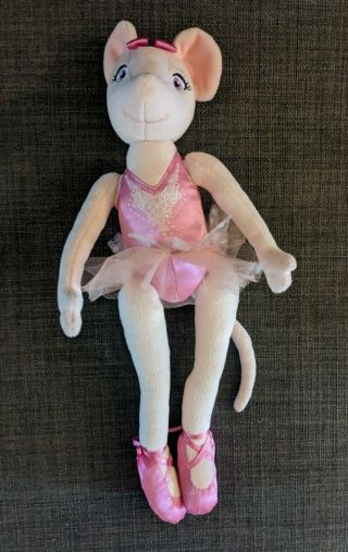 Angelina Ballerina Mouse Plush Doll Jointed Arms Legs Girl 2010 Fisher Price 12 "
