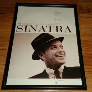 Frank Sinatra My Way - Framed Press Release Promo Poster