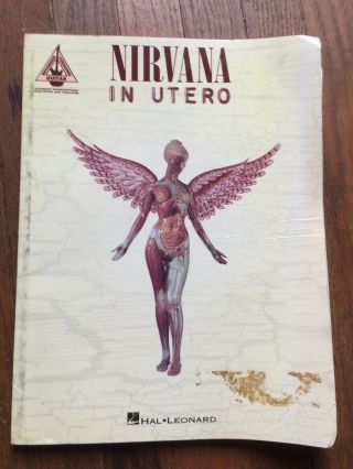 Nirvana In Utero Songbook Song Book Tab 1994 Full Page Photos