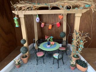 Ag American Girl Illuma Mini Rooftop Patio Set With Base And Cable