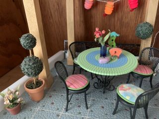 AG American Girl Illuma Mini Rooftop Patio Set With Base and cable 2