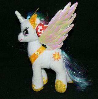 Ty Beanie Babies My Little Pony Sparkle Princess Celestia Plush W/tag