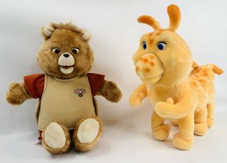 Vintage 1985 Teddy Ruxpin & Grubby - (no Cords Or Cassettes)