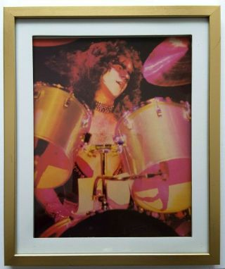 Kiss Eric Carr Palladium Nyc 1980 Unmasked Photo Shoot In Makeup Framed