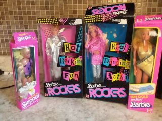 Vtg 19883,  85,  86,  Barbies Sungold Tropical Skipper Rockers Barbie Ken