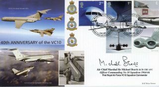 Gb 2002 Airlliners,  Scarce British Forces Bfps 2674 Signed Official Fdc
