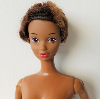 Vintage Superstar Christie Steffie Face Barbie Doll Aa Black African Tnt Tlc