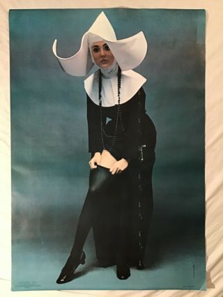 Girl With Nun’s Habit 1971 Poster Stockings Personality London