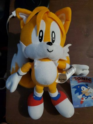 Sonic The Hedgehog Tails 7 " Plush Loose W/tag