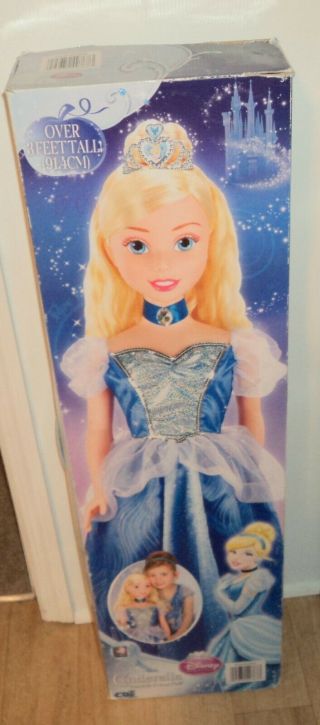 Disney Princess Cinderella Fairytale Friend Doll Life Size 3ft Tall Doll