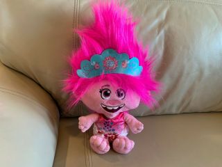 Dreamworks Trolls Movie Princess Poppy Plush Doll Toy 15 " Pink Troll