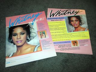 Whitney Houston Debut Album 2 X Billboard 11x14 Ad Poster