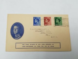 Great Britain 1936 King Edward Viii Cacheted Fdc