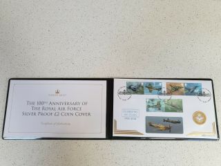 Royal Air Force 100th Anniversary Silver Proof £2 Cover