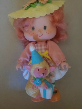 Vintage Strawberry Shortcake Peach Blush Doll Party Pleaser W/melonie Belle