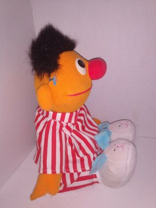 1996 Tyco Sesame Street Talking Sleep And & Snore Ernie Plush 18 