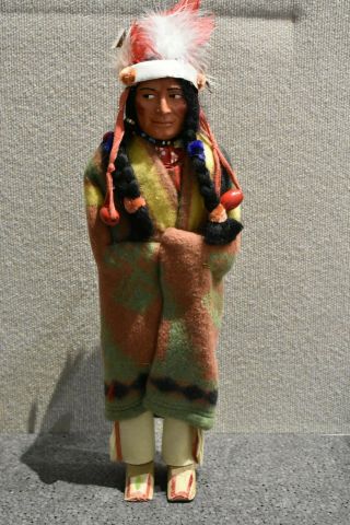 Vintage 16 " Skookum Bully Good Native American The Great Indian Character