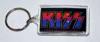 KISS Band Alive 2 Keychain Official 2000 Gene Simmons Ace Frehley Peter Paul 3