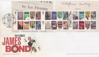Gb Stamp First Day Cover 2008 James Bond Mini Sheet Rare Unaddressed