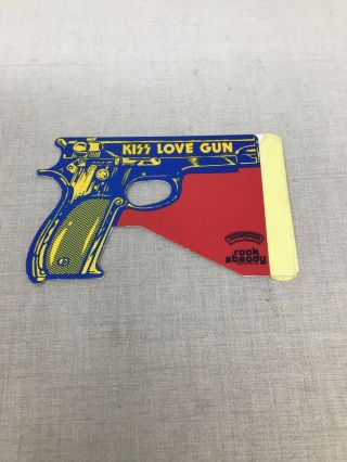 KISS Cardboard Love Gun with BANG Aucoin 1977 Album Insert 2
