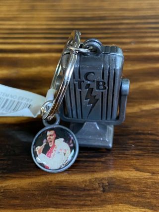 Elvis Presley Keychain Key Chain Tcb Microphone The King