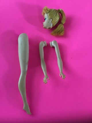 1960’s 4 Vintage Ponytail Barbie Body Parts Missing Torso
