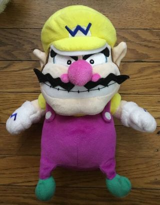 Mario Bros.  Figure Wario 10” Plush Velour Toy Nintendo Cartoon Stuffed