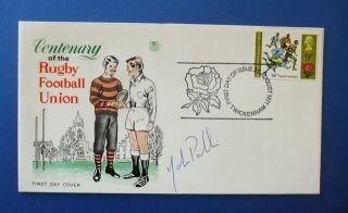 1971 General Anniversaries Rugby Fdc Signed By John Pullin,  Twickenham Shs