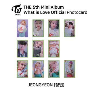 Twice 5th Mini Album What Is Love Official Photocard Jeongyeon Kpop K - Pop