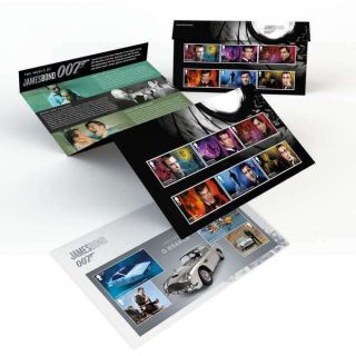 2020 Royal Mail Stamps Presentation Pack No.  583 James Bond 007 With Miniatures