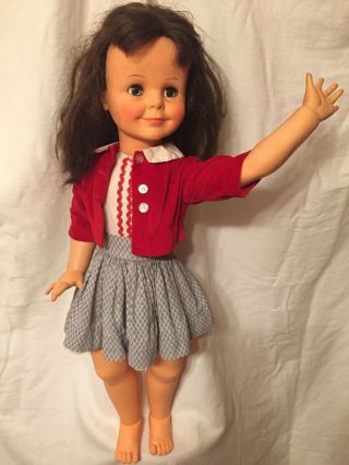 Vintage Miss Ideal Vinyl Doll About 28 Inches Tall Sp - 30 - S (1961)