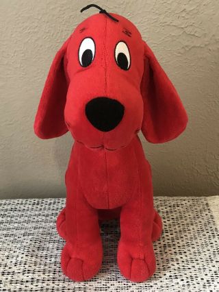 Clifford The Big Red Dog 14” Plush Kohls Cares For Kids - Euc