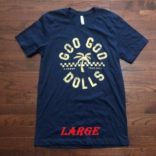 Goo Goo Dolls 2019 Summer Concert Tour Blue Yellow Checkered Shirt Large