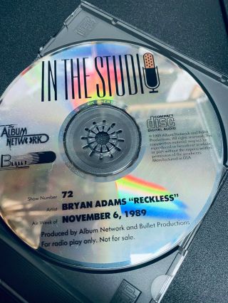 Bryan Adams - In The Studio Radio Show " Reckless " 11.  6.  89 Nm Promo