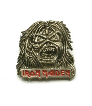 Iron Maiden Licensed Metal Pin 1986 Unworn