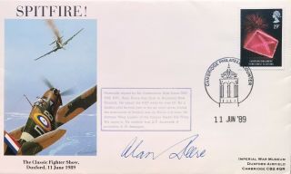 Spitfire Commemorative Cover Signed By Air Commodore Alan Deere Dso,  Obe,  Dfc