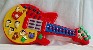 The Wiggles Play Along Musical Guitar By Spin Master Sing Dance Red 2003