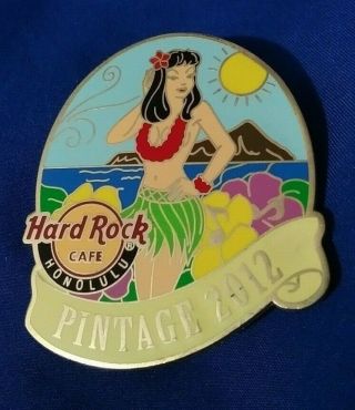 Hard Rock Cafe Hrc Honolulu Pintage 2012 Sexy Dancing Girl Collectible Pin /le