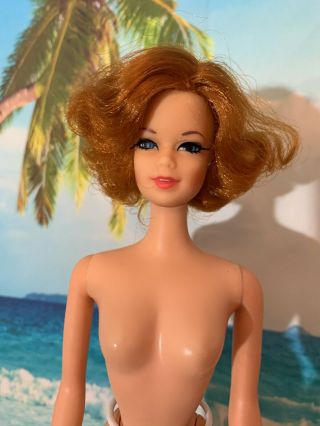 Vintage Mod Era Tnt Stacey Barbie Doll Red Headed Short Flip Doll