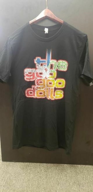 Goo Goo Dolls 2019 Summer Concert Tour Black Rainbow Colorful Shirt Medium