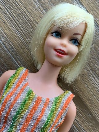 Vintage Casey Doll - Blonde Hair Pretty In Twiggy Turnouts 1726