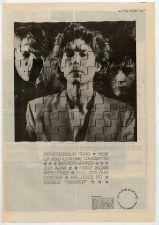 Psychedelic Furs Uk Tour Advert 1984