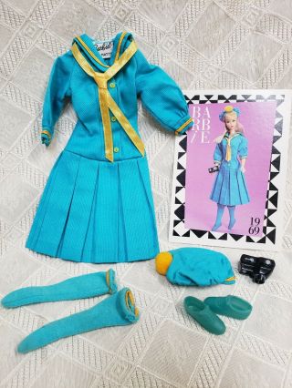 Vintage 1969 Barbie Sea Worthy 1872 Complete Outfit With Info Card