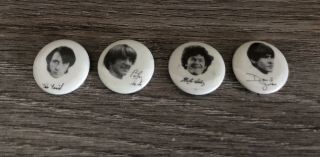 Vintage The Monkees Band Pins 1” Complete Set Pin Memorabilia Nos
