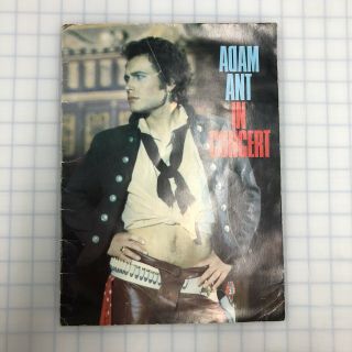 Adam Ant Friend Or Foe Concert Program Tour Book 1982