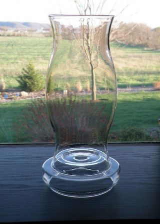 Vintage 13 " Pyrex Corning Hurricandle Glass Hurricane Candle Lamp