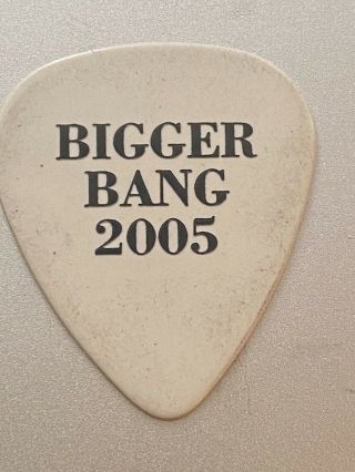 Rolling Stones Keith Richards 2005 Bigger Bang Tour Stage guitar pick 2