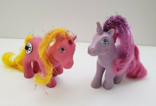 2 Vintage G1 My Little Pony Princess Sunbeam & Princess Misty.